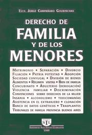 DERECHO DE FAMILIA Y DE LOS MENORES by Jorge Campañaro Gourinchas