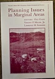 Cover of: Planning issues in marginal areas