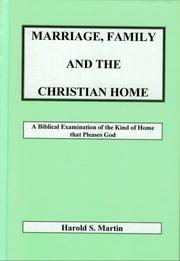 Cover of: Marriage, Family, and the Christian Home