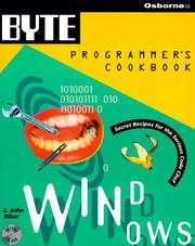 Byte's Windows programmer's cookbook by L. John Ribar