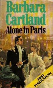 Cover of: Alone in Paris by Barbara Cartland.