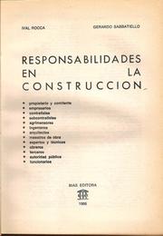Cover of: RESPONSABILIDADES EN LA CONSTRUCCIÓN