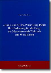 "Kunst und Mythos" bei Georg Picht by Marko Kleiber