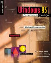 Schildt's Windows 95 programming in C and C++ by Herbert Schildt