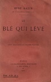 Cover of: Le blé qui lève