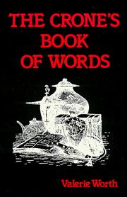 Cover of: Crone's Book Of Words