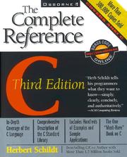 Cover of: C: The Complete Reference (Complete Reference Series)