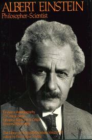 Cover of: Albert Einstein, Philosopher-Scientist: The Library of Living Philosophers Volume VII (Library of Living Philosophers)