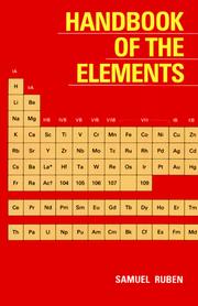 Cover of: Handbook of the elements