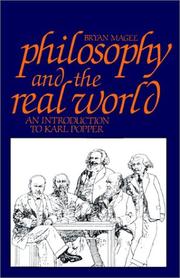 Cover of: Philosophy and the real world: an introduction to Karl Popper