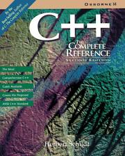 Cover of: C++, the complete reference by Herbert Schildt