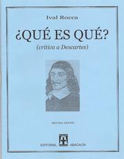 Cover of: ¿QUÉ ES QUÉ? Crítica a Descartes. by 