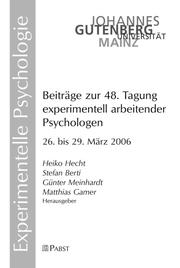 Cover of: Beiträge zur 48. Tagung experimentell arbeitender Psychologen: 6. März - 29. März 2006