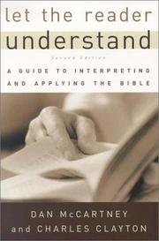Cover of: Let the reader understand by Dan McCartney