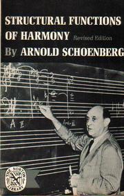 Structural functions of harmony by Arnold Schoenberg