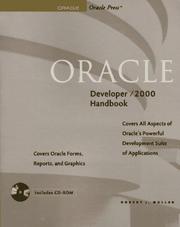 Cover of: Oracle developer/2000 handbook by Robert J. Muller