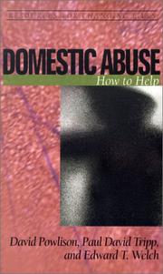 Cover of: Domestic Abuse: How to Help (Resources for Changing Lives)