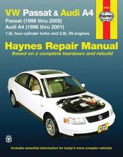 VW Passat & Audi A4 automotive repair manual by Eric Godfrey
