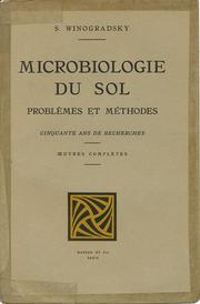 Cover of: Microbiologie du sol: problèmes et méthodes.