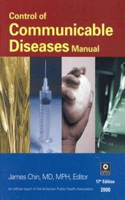 Cover of: Control of Communicable Diseases Manual