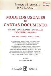 Cover of: MODELOS USUALES DE CARTAS DOCUMENTO. Civiles, comerciales, laborales, rurales. Incluye CD-ROM by 