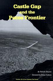 Cover of: Castle Gap and the Pecos frontier