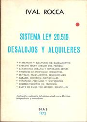 Cover of: SISTEMA LEY 20.519 DESALOJOS Y ALQUILERES
