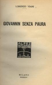 Cover of: Giovannin senza paura