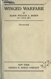Cover of: Winged warfare. by William Avery Bishop