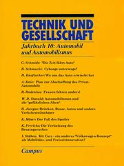 Cover of: Technik und Gesellschaft: "Jahrbuch 10: Automobil und Automobilismus"