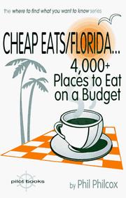 Cover of: Cheap eats/Florida--: 4,000+ places to eat on a budget