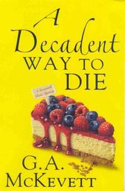 Cover of: A Decadent Way to Die