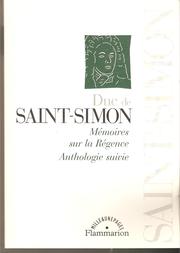 Cover of: Memoires sur la Regence: Anthologie suivie