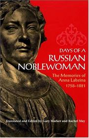 Days of a Russian noblewoman by Anna Evdokimovna Labzina
