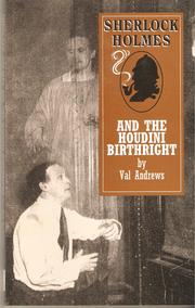 Cover of: Sherlock Holmes and the Houdini Birthright