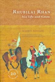 Cover of: Khubilai Khan by Morris Rossabi