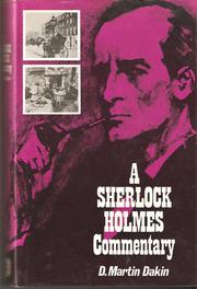 Cover of: A Sherlock Holmes Commentary by D. Martin Dakin