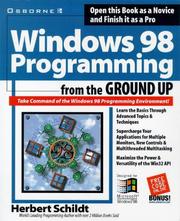 Cover of: Windows 98 programming from the ground up by Herbert Schildt