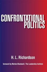 Cover of: Confrontational Politics by [by] H. L. Richardson.