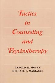 Cover of: Tactics in counseling and psychotherapy