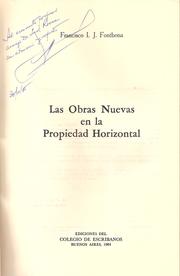 Cover of: Las obras nuevas en la propiedad horizontal