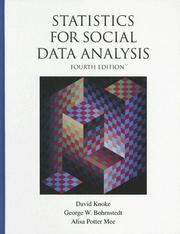 Cover of: Statistics for Social Data Analysis by David Knoke, George W. Bohrnstedt, Alisa Potter Mee