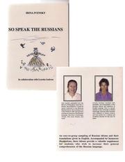 Cover of: So speak the Russians