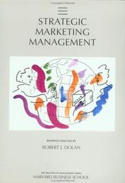 Cover of: Strategic marketing management