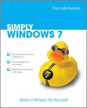 Cover of: SIMPLY WINDOWS 7 by 