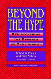 Cover of: Beyond the Hype: Rediscovering the Essence of Management