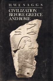 Cover of: Civilization before Greece and Rome
