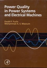 Cover of: Power quality in power systems and electrical machines by Ewald F. Fuchs