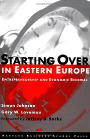 Cover of: Starting over in Eastern Europe | Simon Johnson