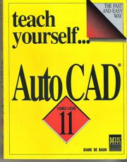 Cover of: AutoCAD release 11 by Diane DeBaun